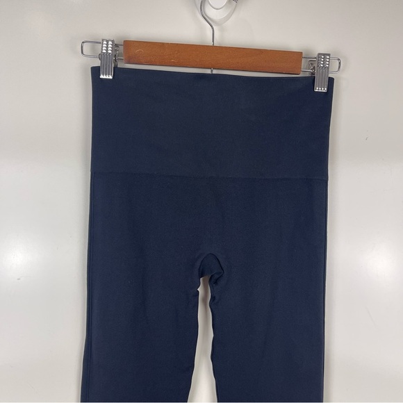 SPANX Look at Me Now Seamless Ankle Leggings Women's Size Medium Blue - Picture 4 of 6